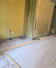 中建國熙臺三居室現代風格正在施工